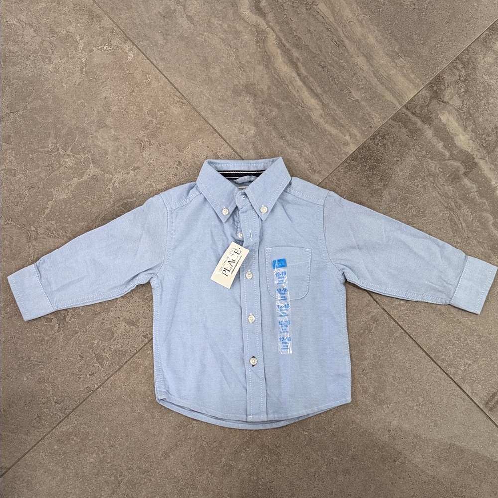 The Children's Place Sky Blue Button-Down Shirt